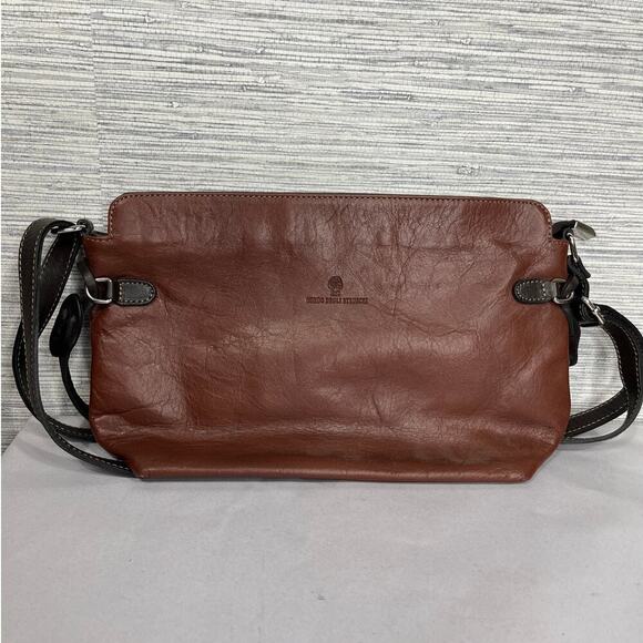 Borgo Degli Etruschi Brown Leather Shoulder Bag - Picture 6 of 11